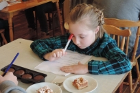 Uczniowie podczas testów
